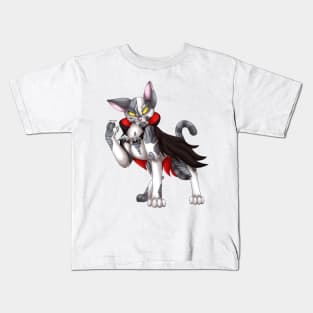 VampiCat: Grey Bicolor Tabby Kids T-Shirt